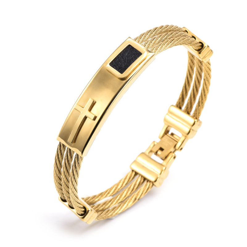 Bracciale “Guardian” in cavo d’acciaio